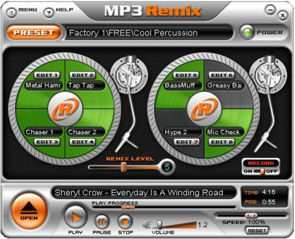 MP3 Remix 3.311 feature