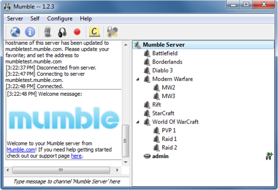 Mumble 1.4.287 for Windows Screenshot 2