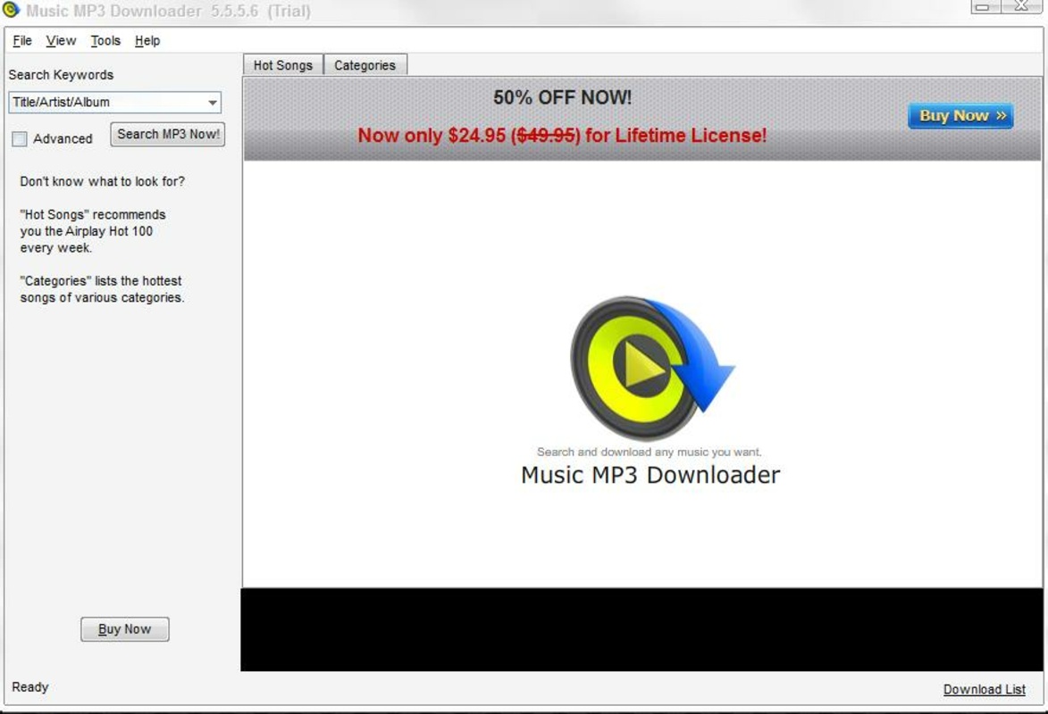 Music MP3 Downloader 5.7.2.6 for Windows Screenshot 1