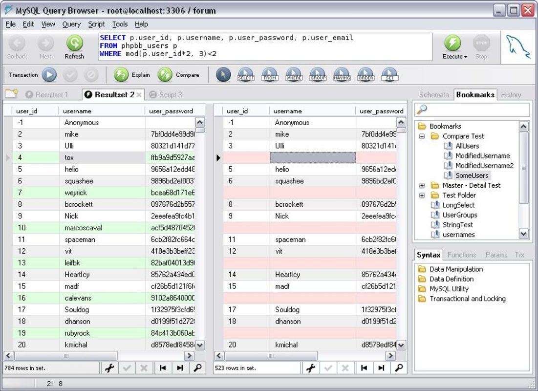 MySQL GUI Tools 5.0 r17 for Windows Screenshot 1