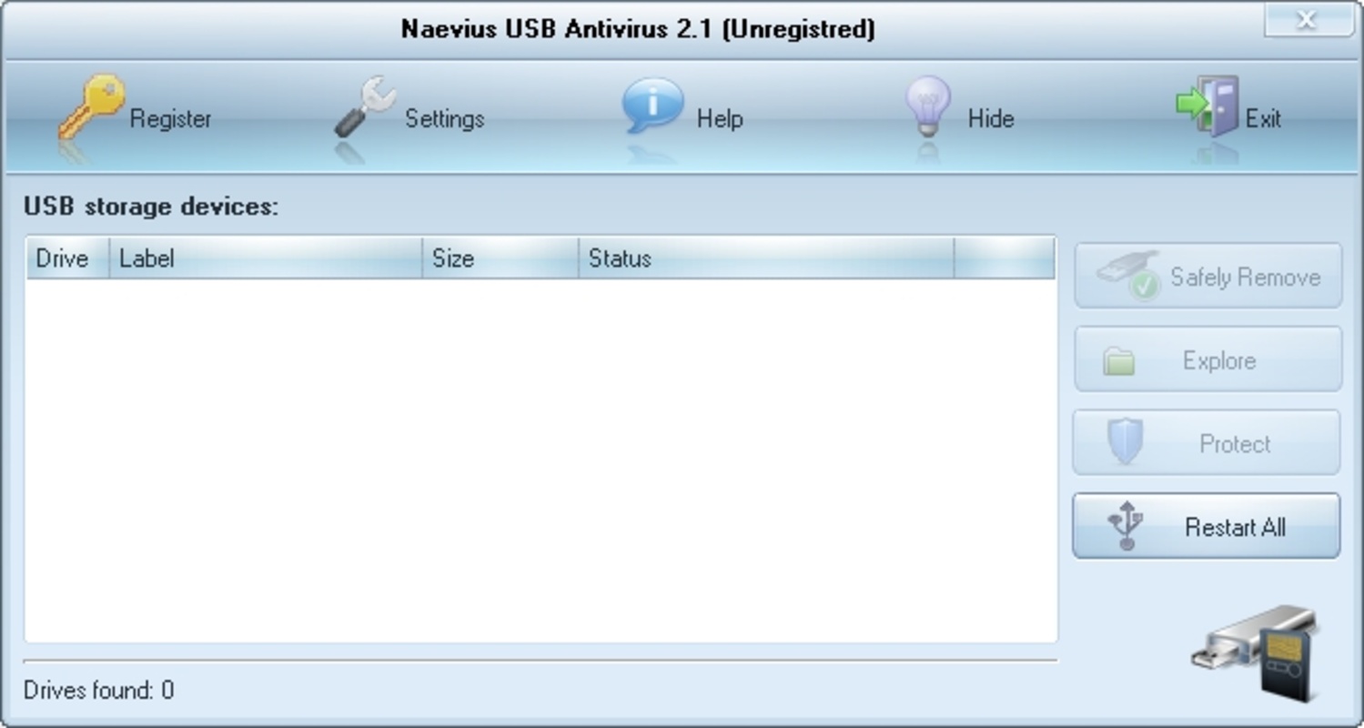 Naevius USB Antivirus 2.1 for Windows Screenshot 3