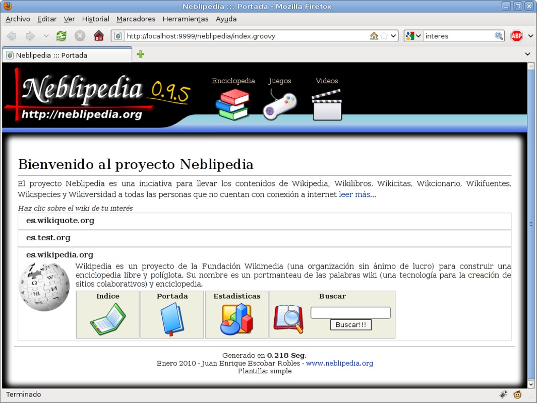 Neblipedia 0.9.5 for Windows Screenshot 2