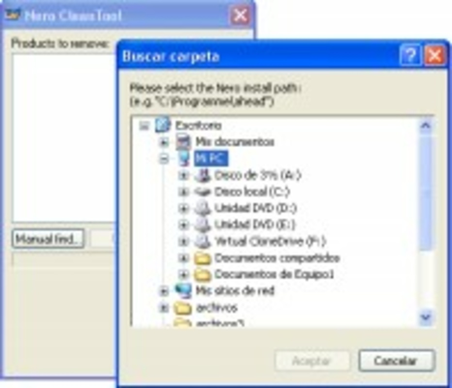 Nero General Clean Tool 2.1.13.27 feature