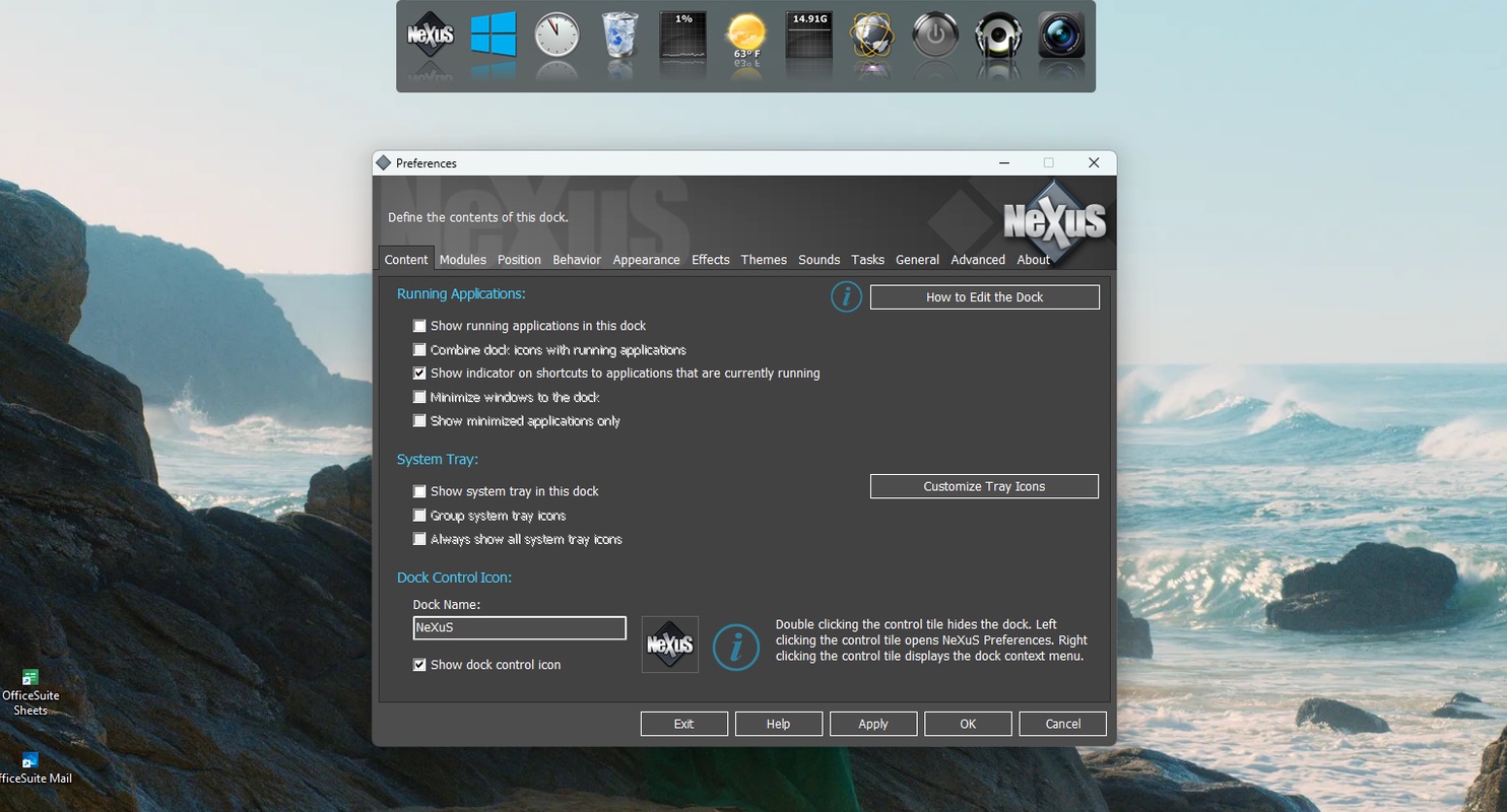 Nexus Dock 22.7 for Windows Screenshot 10