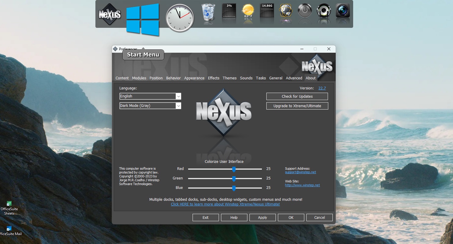 Nexus Dock 22.7 for Windows Screenshot 5