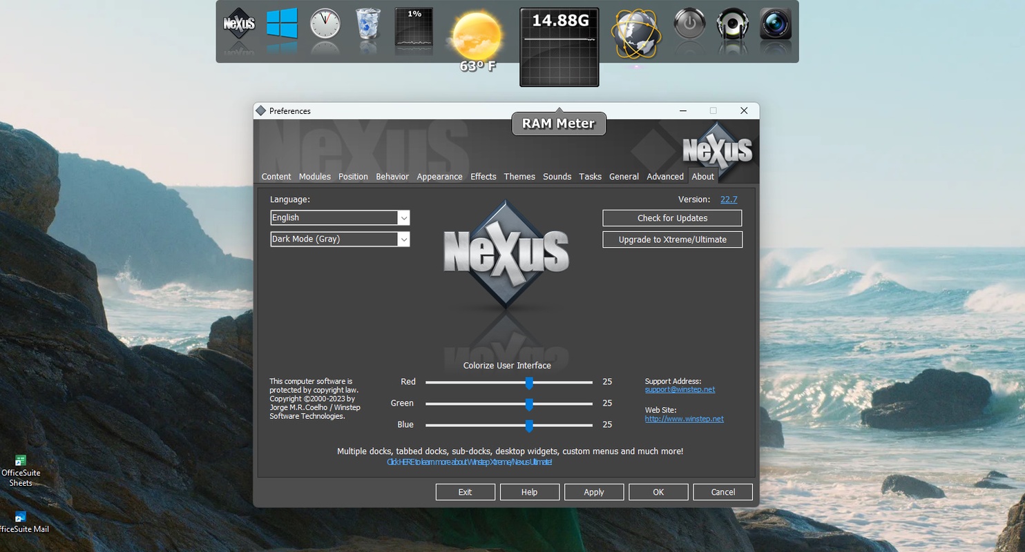 Nexus Dock 22.7 for Windows Screenshot 7
