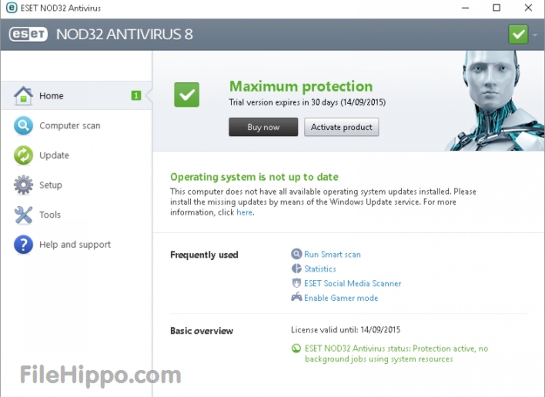 NOD32 Antivirus 16.2.15.0 for Windows Screenshot 1
