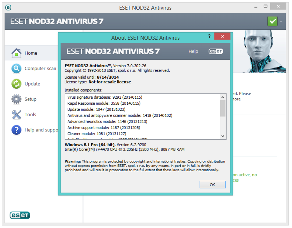 NOD32 Antivirus 16.2.15.0 for Windows Screenshot 4