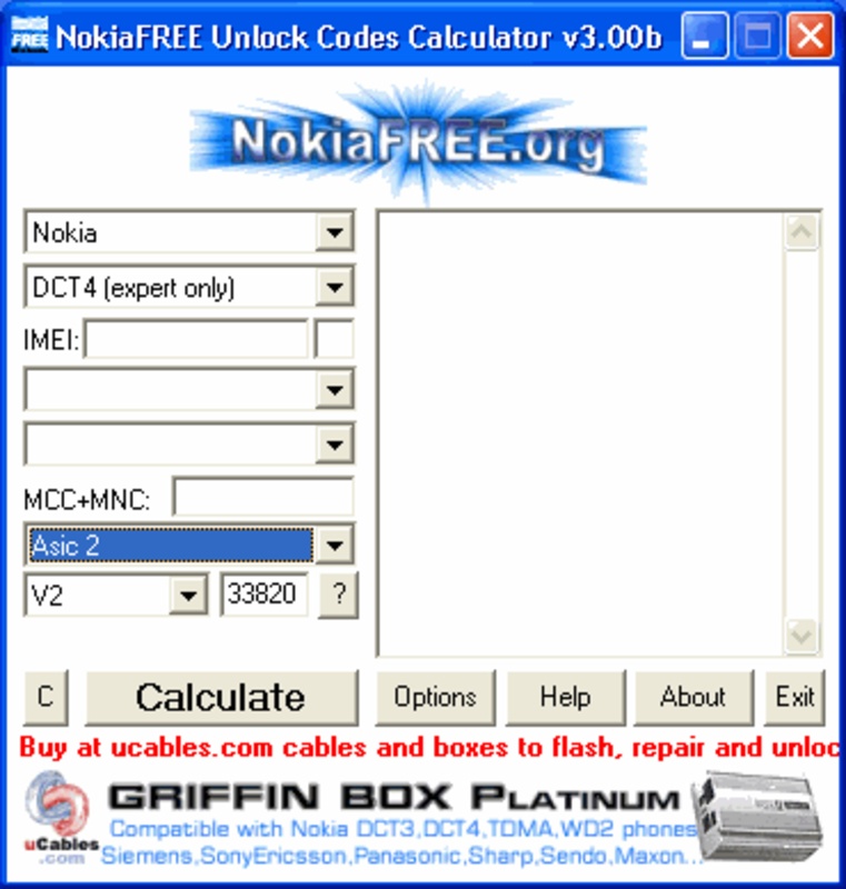 NokiaFREE Unlock Codes Calculator 3.10 feature