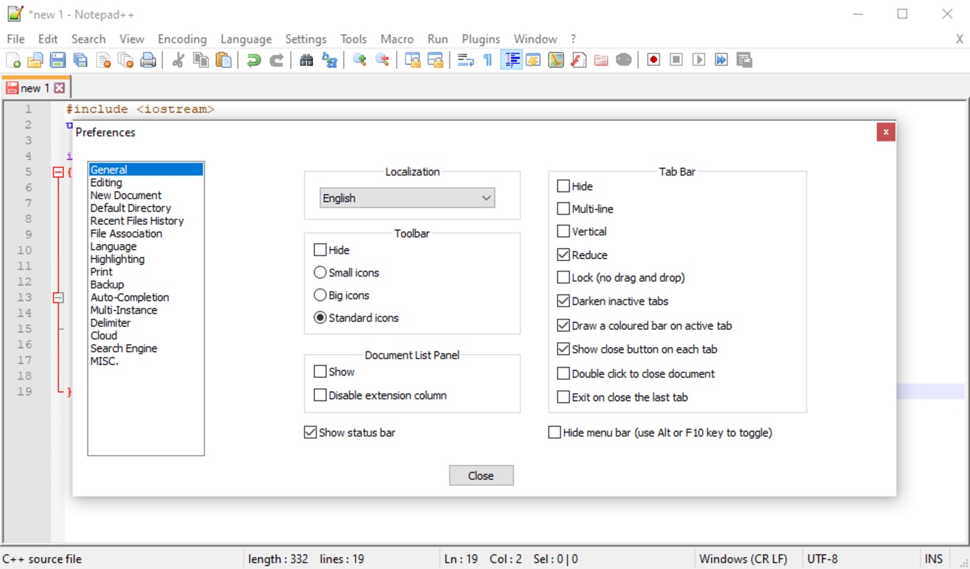 Notepad++ 8.5.2 for Windows Screenshot 2
