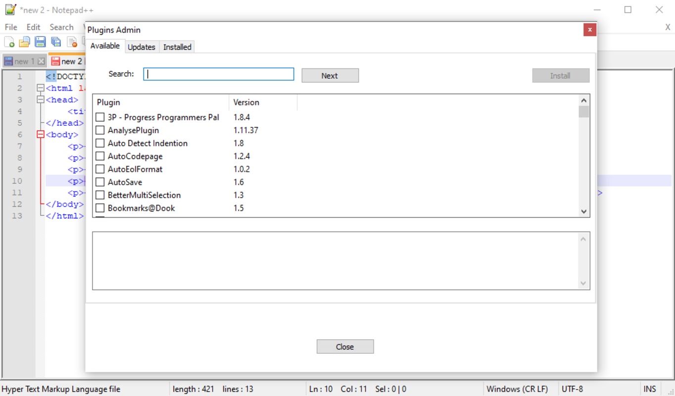 Notepad++ 8.5.2 for Windows Screenshot 4
