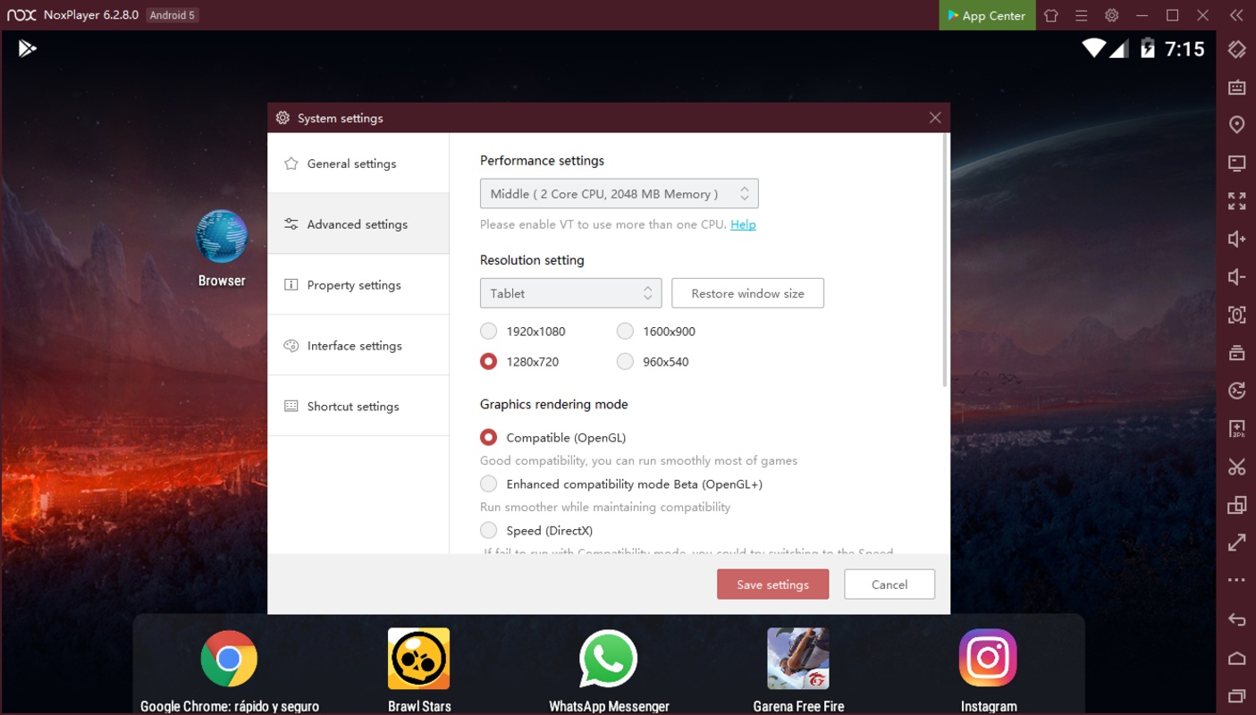 NoxPlayer 7.0.5.6 for Windows Screenshot 2