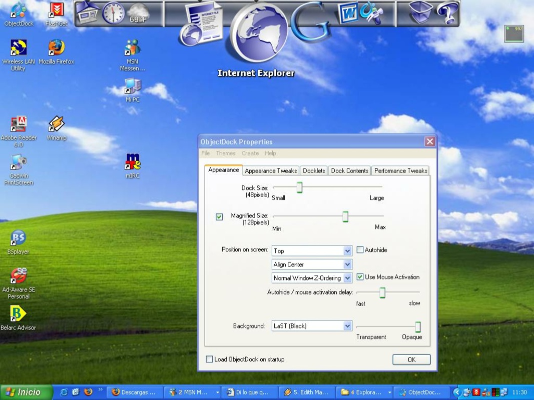 ObjectDock 2.1 for Windows Screenshot 3