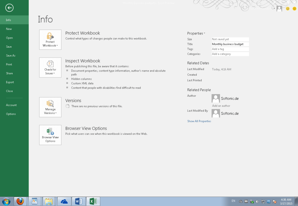 Office Home & Student 2016  for Windows Screenshot 2