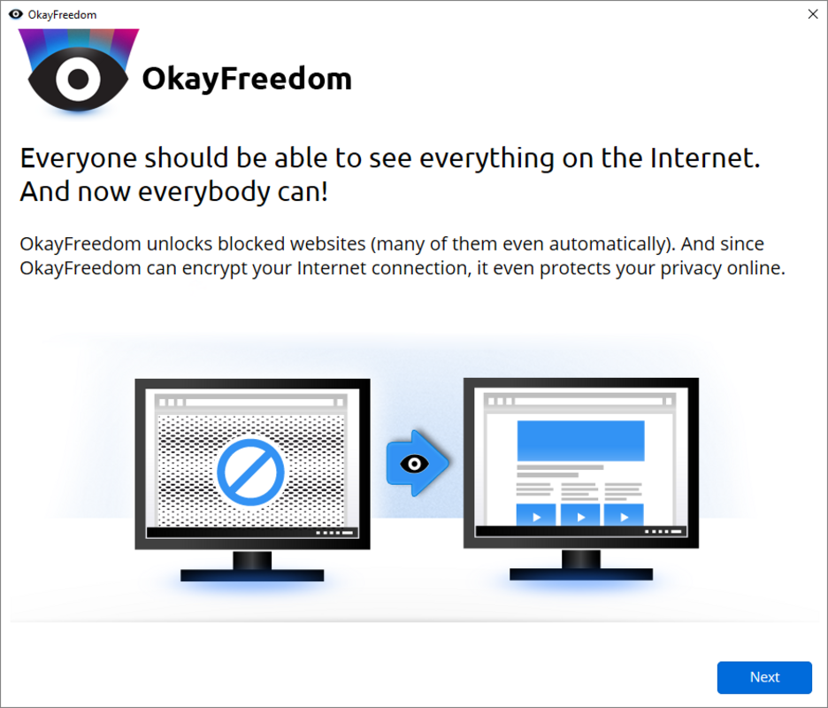 OkayFreedom VPN 1.8.18 for Windows Screenshot 2