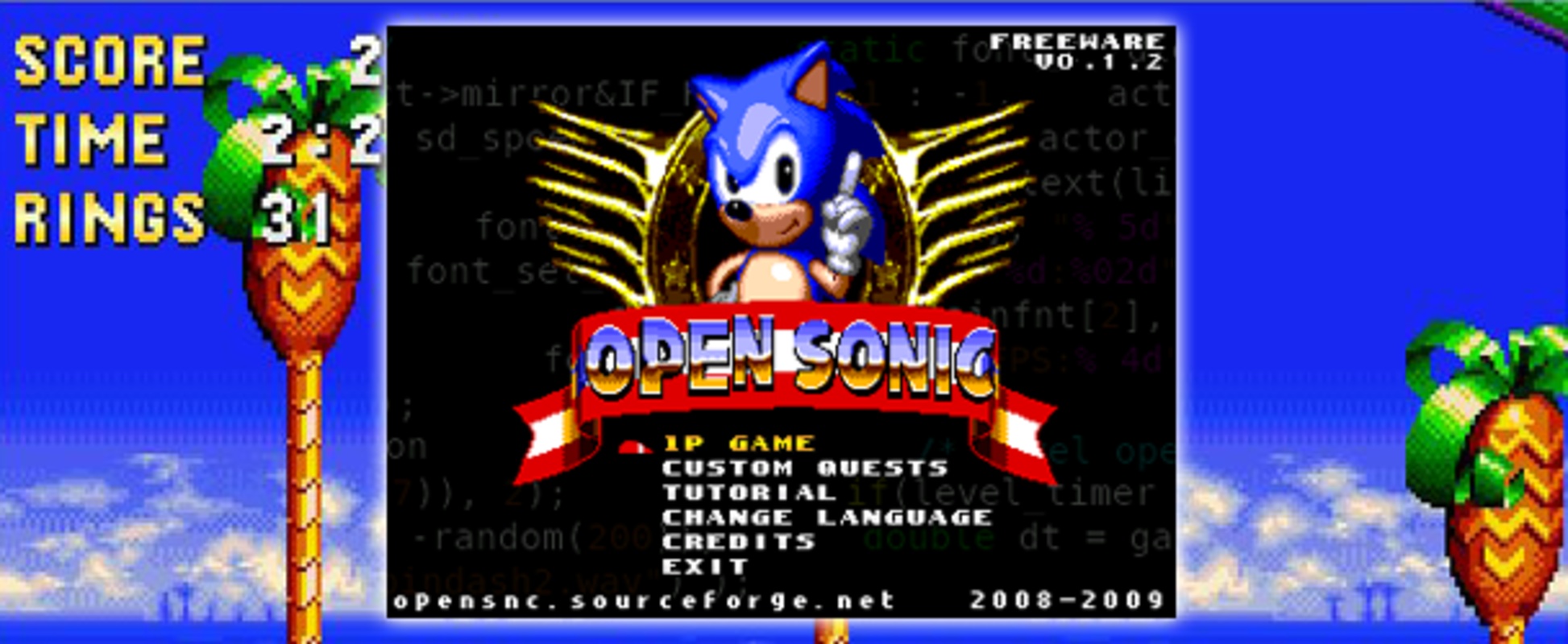 Open Sonic 0.1.4 feature