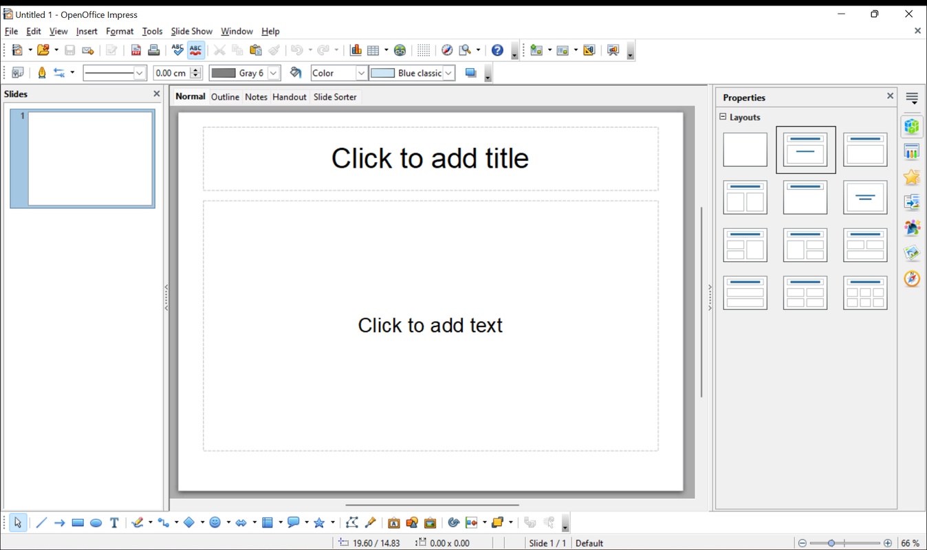 OpenOffice 4.1.14 for Windows Screenshot 4