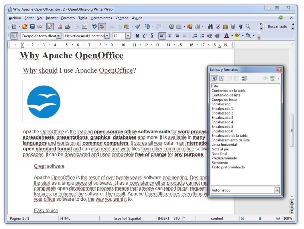 OpenOffice 4.1.14 for Windows Screenshot 6