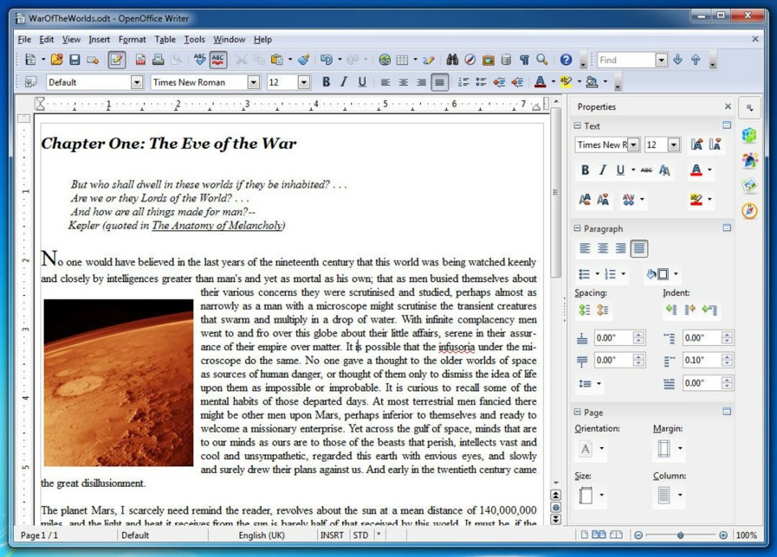 OpenOffice 4.1.14 for Windows Screenshot 8