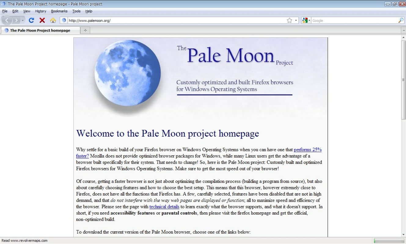 Pale Moon 32.1.0 feature