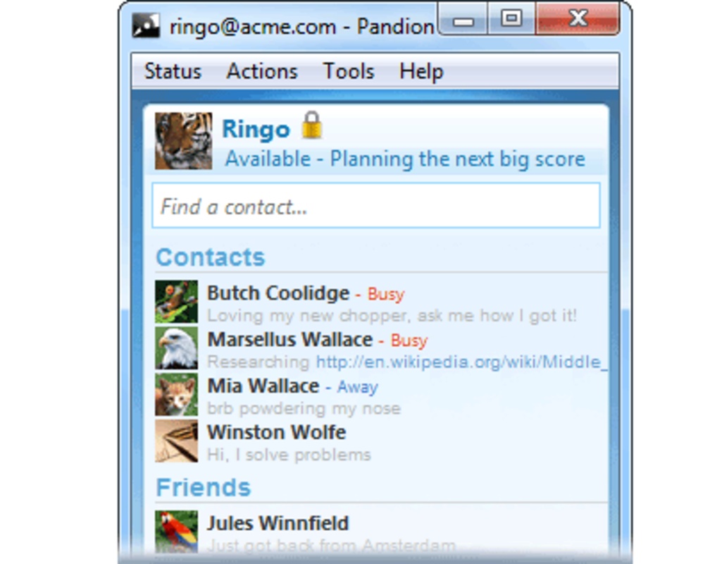 Pandion 2.6.106 feature