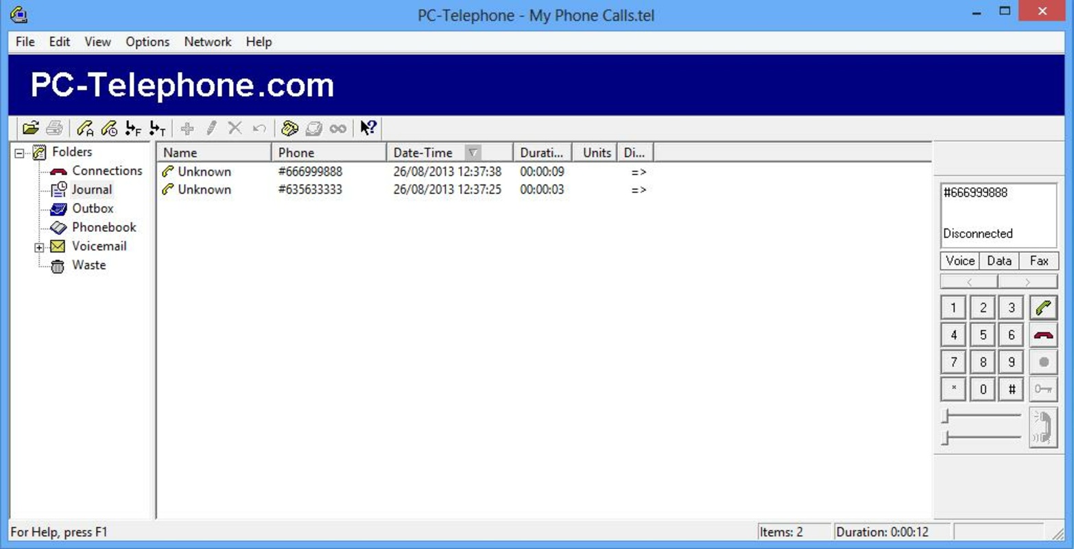 PC-Telephone 7.2 for Windows Screenshot 1