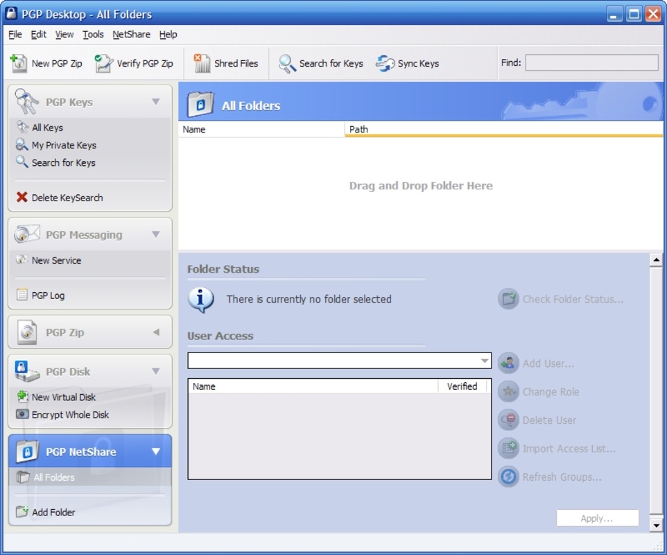 PGP Desktop 9.10 for Windows Screenshot 1