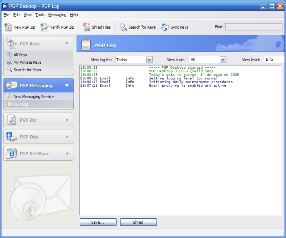 PGP Desktop 9.10 for Windows Screenshot 4