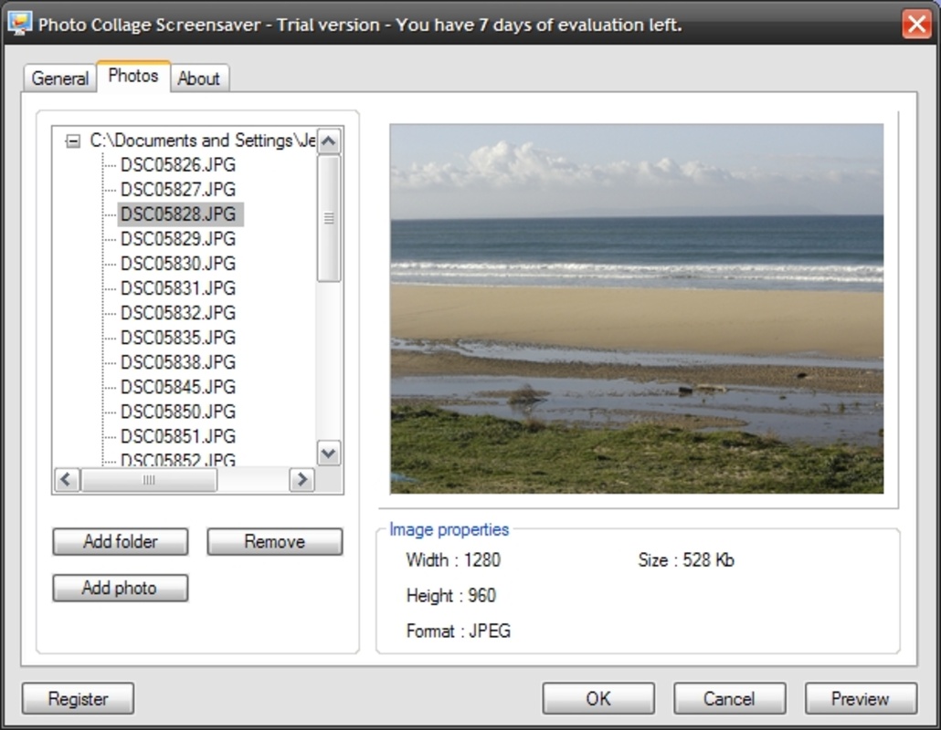 Photo Collage ScreenSaver 1.5.2.0 for Windows Screenshot 2