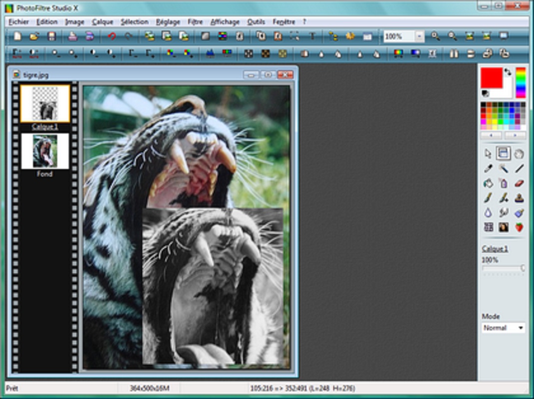 PhotoFiltre Studio 11.4.1 for Windows Screenshot 1