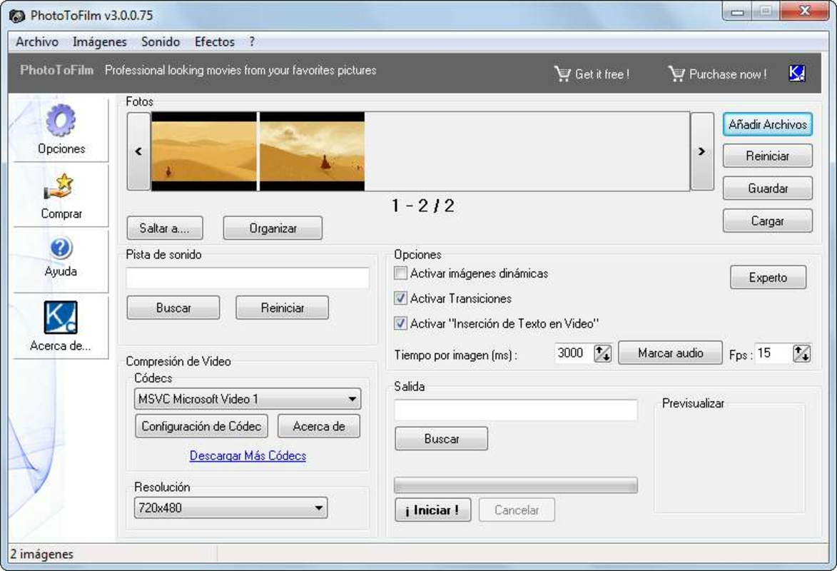 PhotoToFilm 3.9.8.107 for Windows Screenshot 2