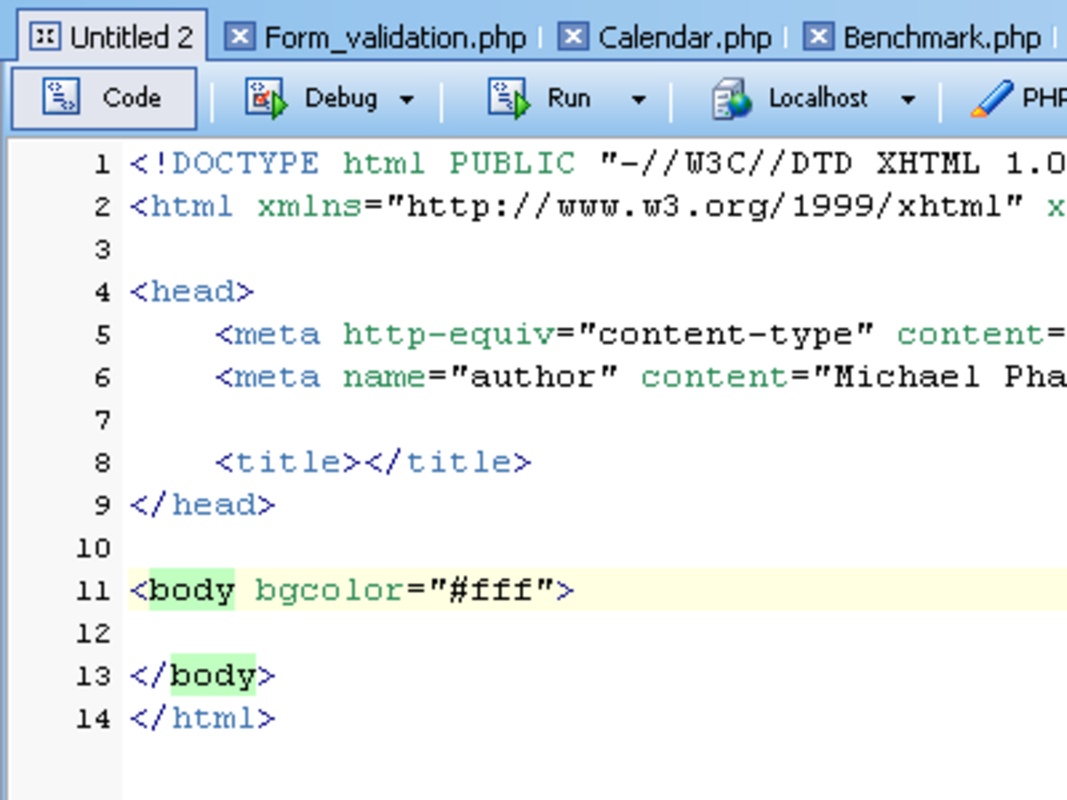 PHP Designer 8.1.2 for Windows Screenshot 1