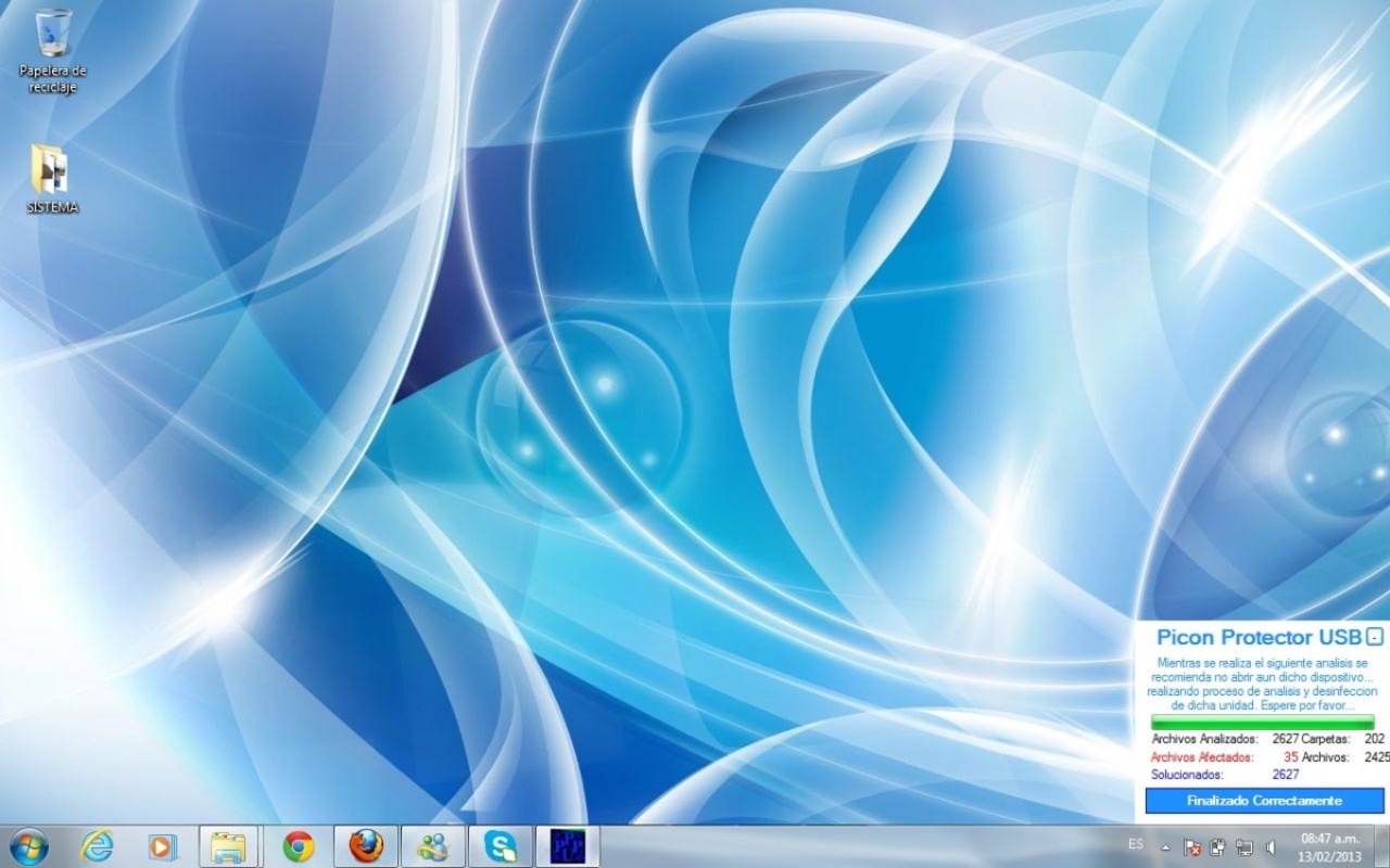 Picón Protección Profesional USB 1.0 for Windows Screenshot 1