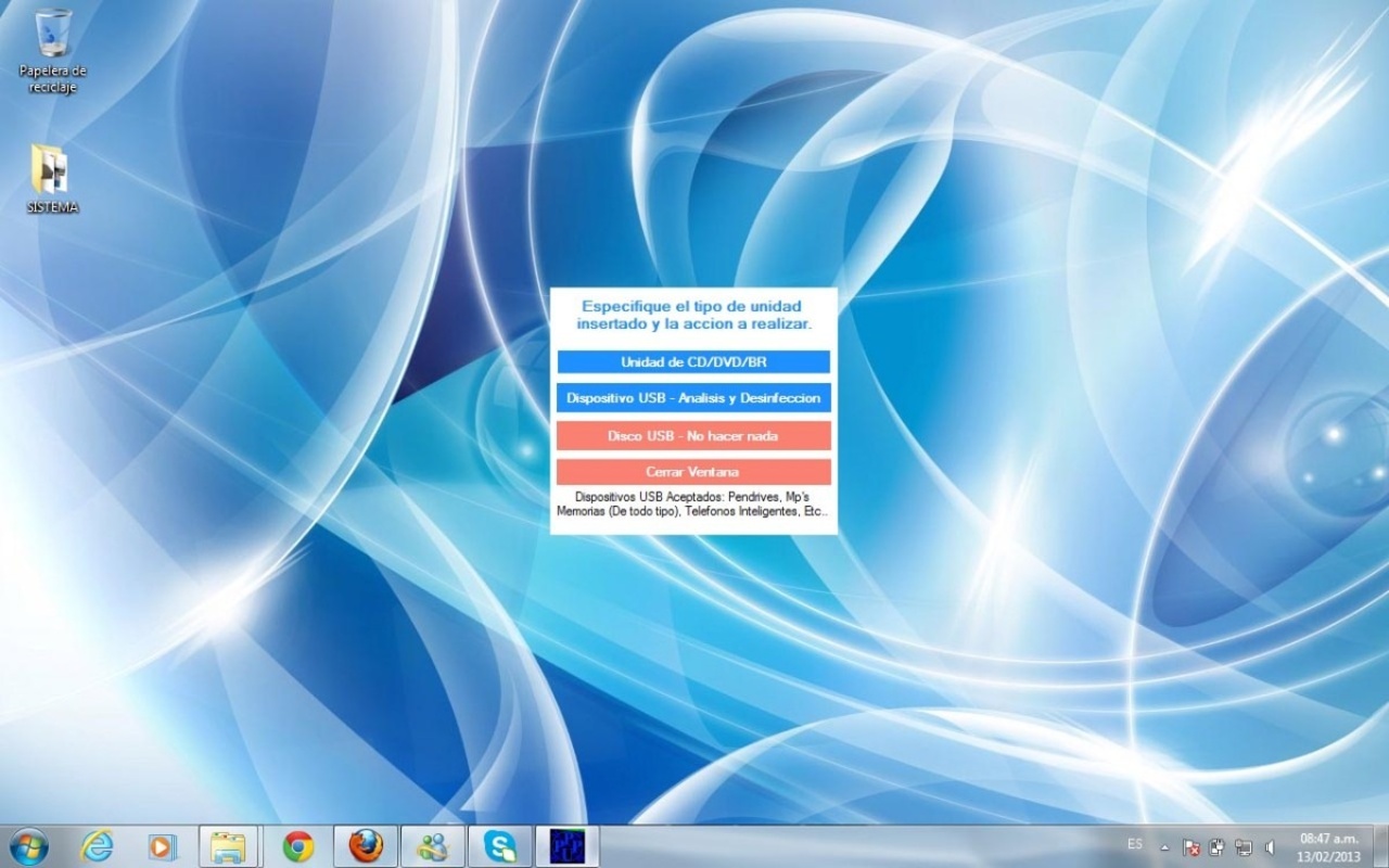 Picón Protección Profesional USB 1.0 for Windows Screenshot 2