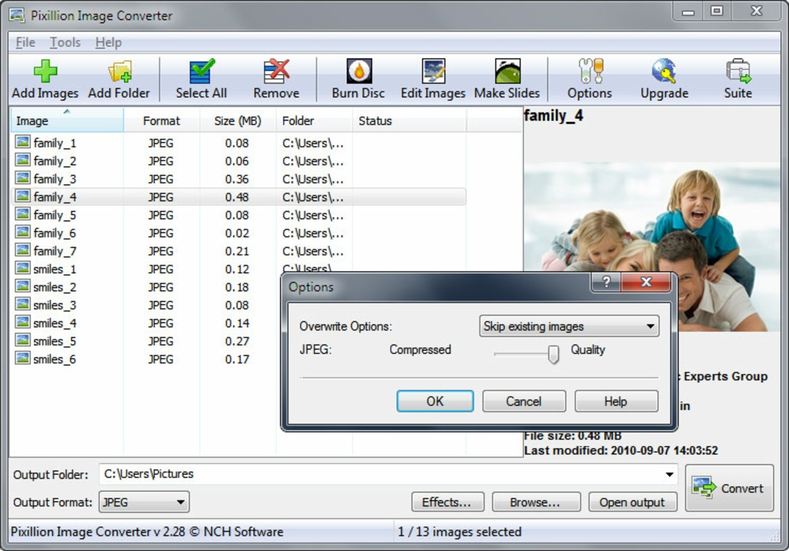 Pixillion Image Converter  for Windows Screenshot 1