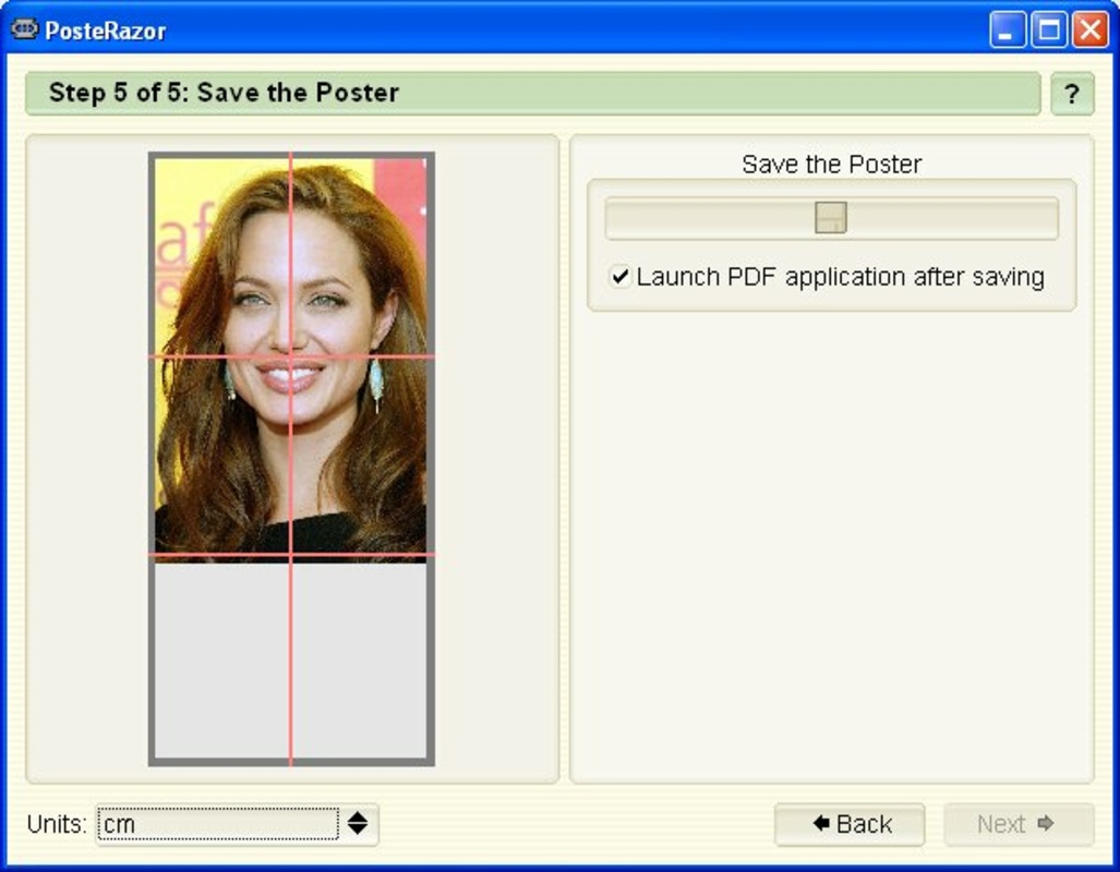PosteRazor 1.5.2 for Windows Screenshot 1