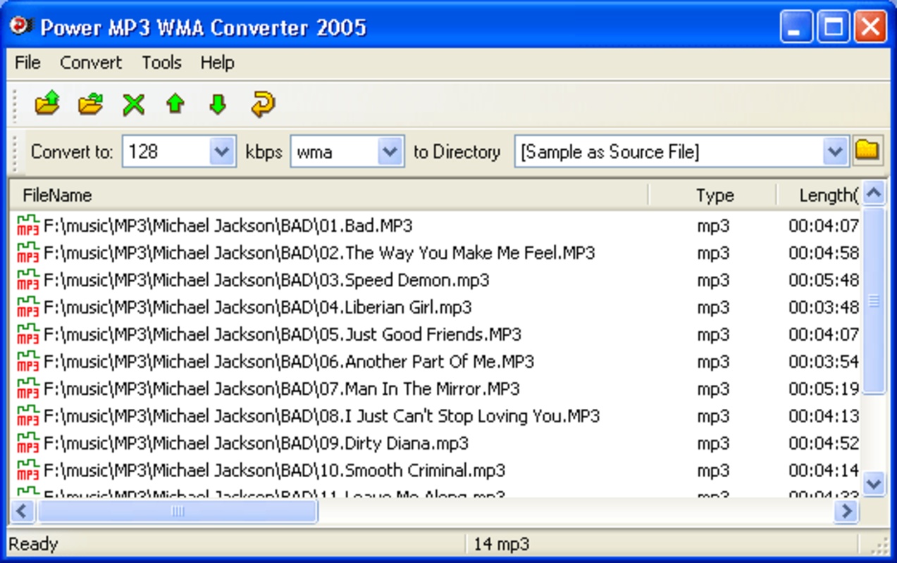 Power MP3 WMA Converter 3.3 for Windows Screenshot 1