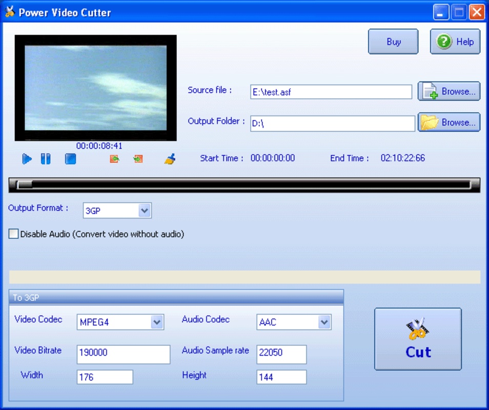 Power Video Cutter 5.8 for Windows Screenshot 1