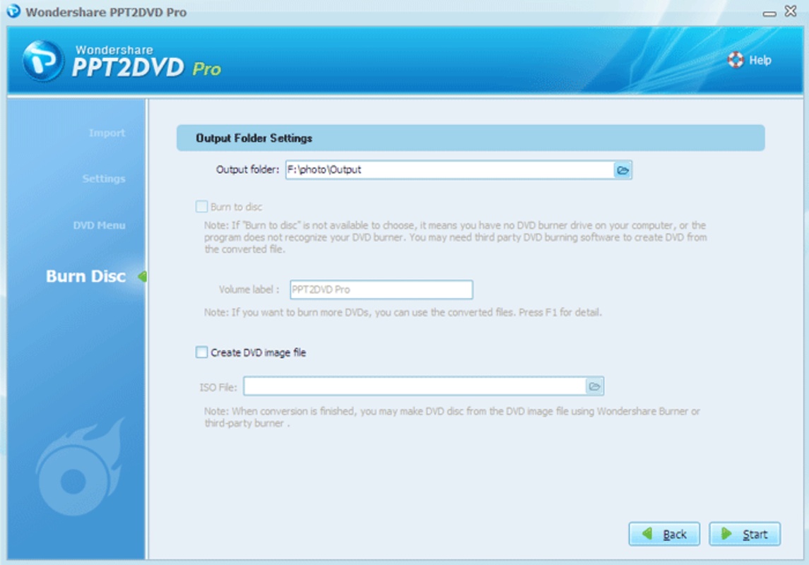 PPT2DVD 6 for Windows Screenshot 2