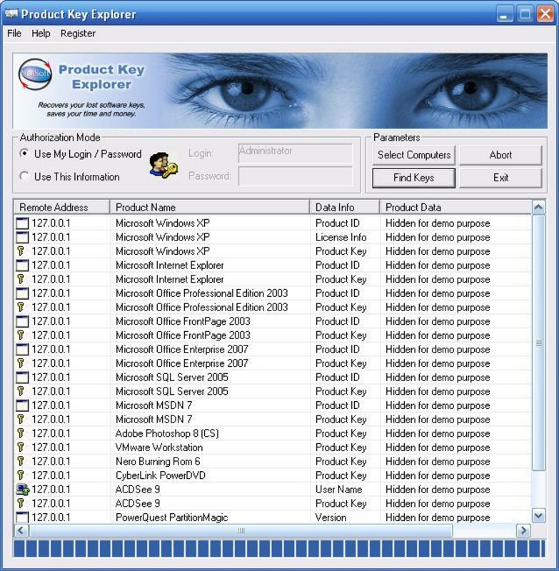 Product Key Explorer 4.2.9 for Windows Screenshot 1
