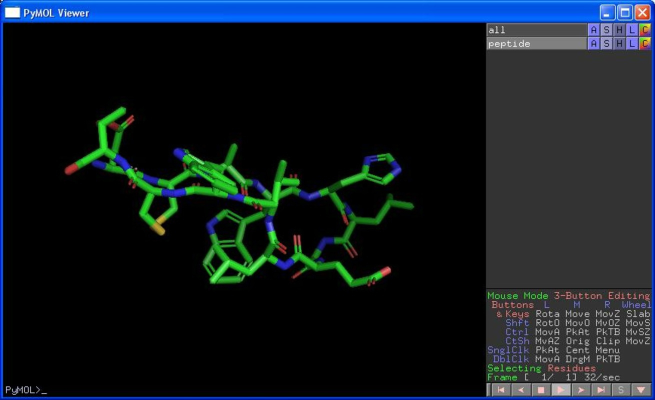 PyMOL 0.99rc6 feature