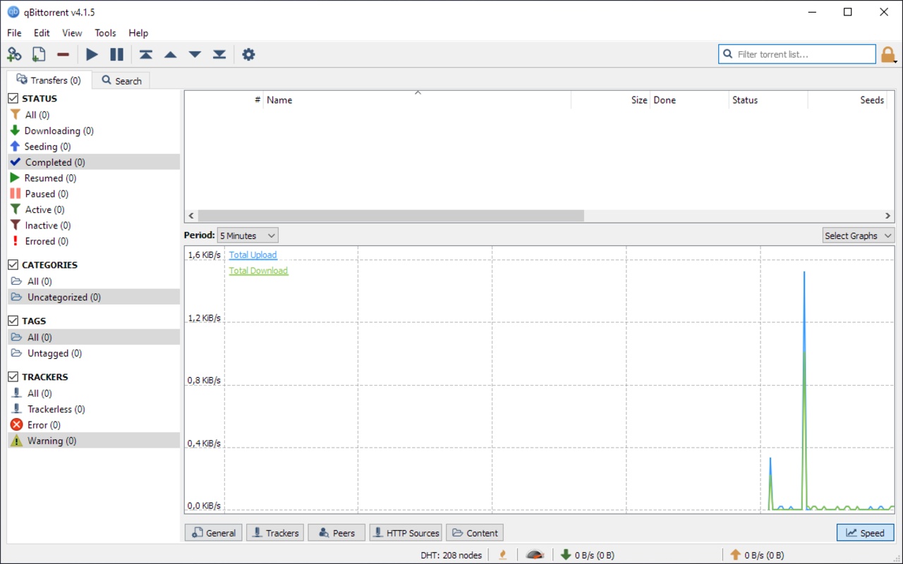 qBittorrent 4.5.2 for Windows Screenshot 4