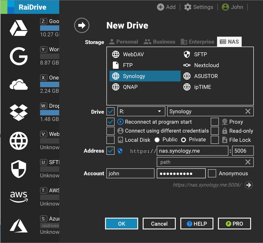 RaiDrive 2022.6.92 for Windows Screenshot 2