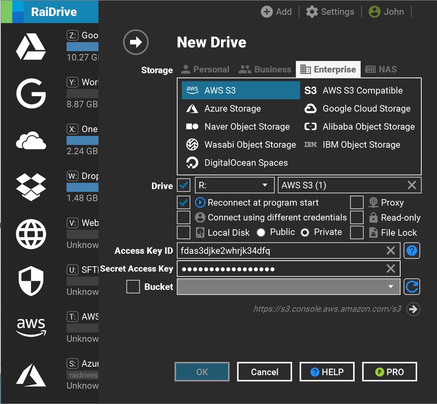 RaiDrive 2022.6.92 for Windows Screenshot 3