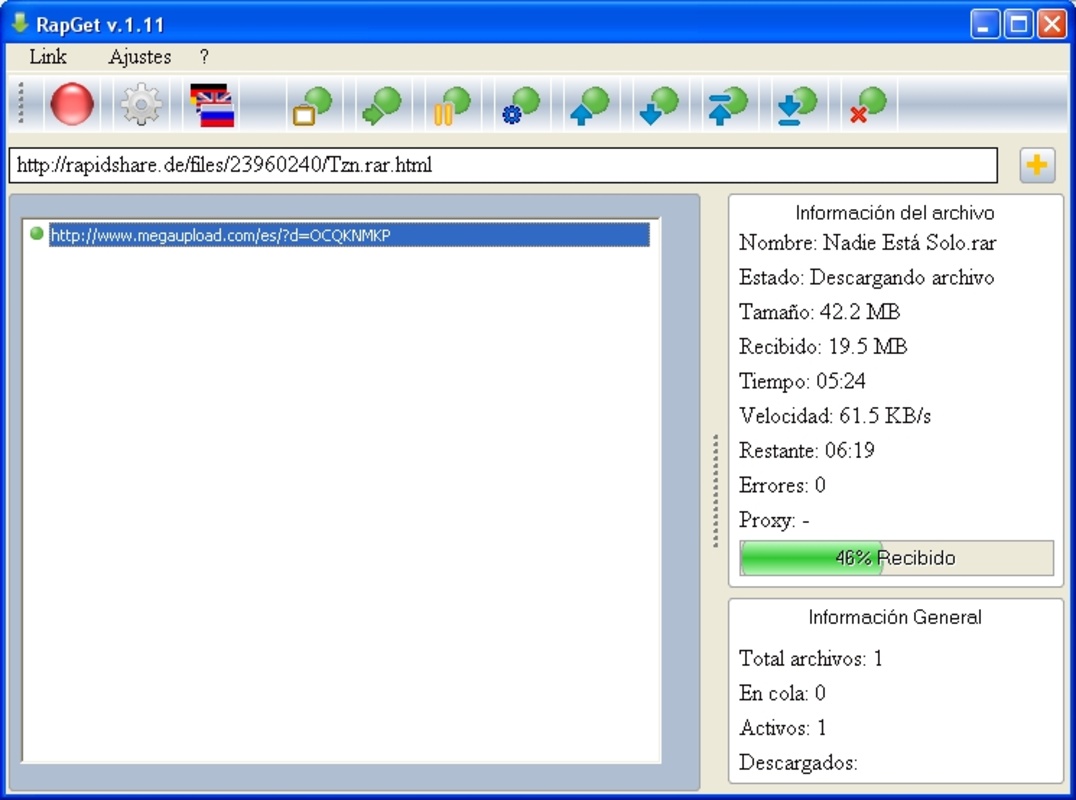 RapGet 1.38 for Windows Screenshot 3