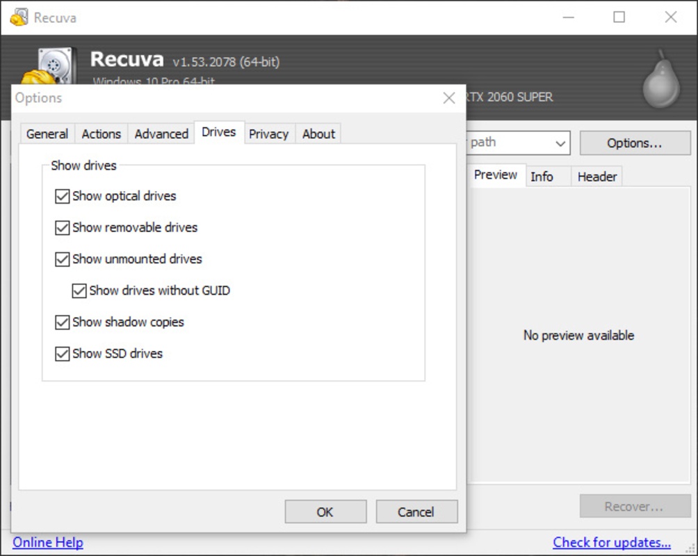 Recuva 1.53.2078 for Windows Screenshot 6