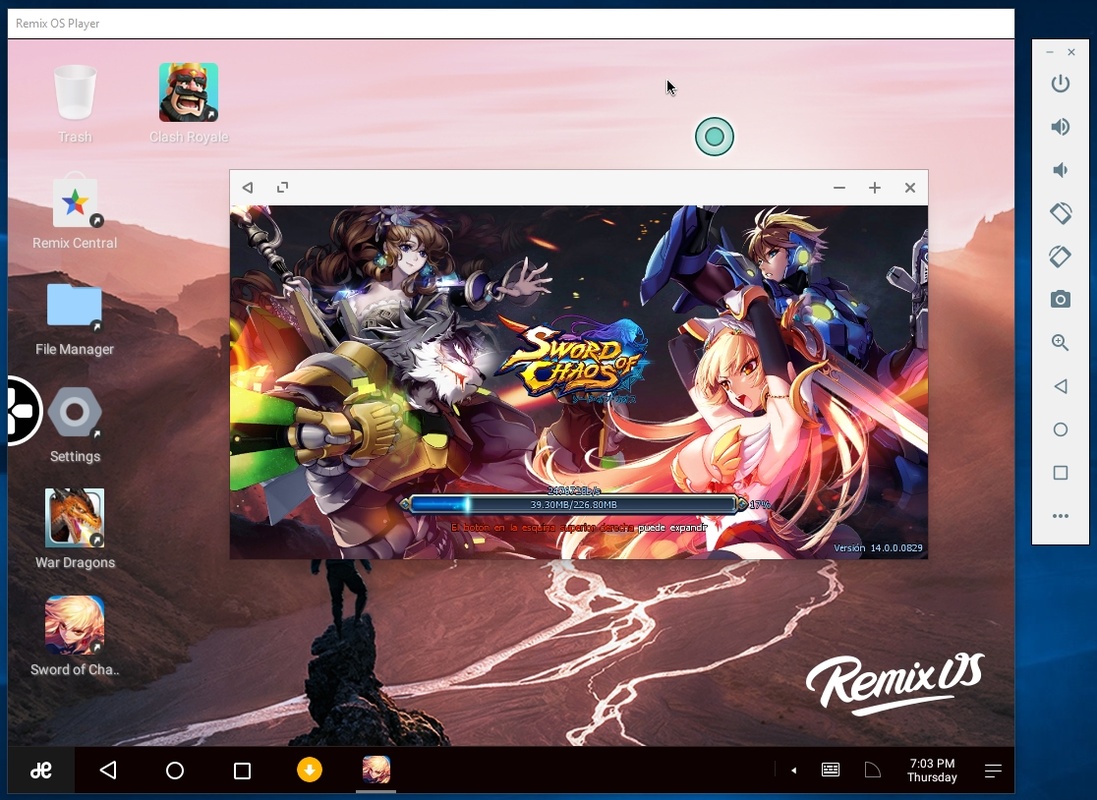 Remix OS Player 1.0.110 for Windows Screenshot 2