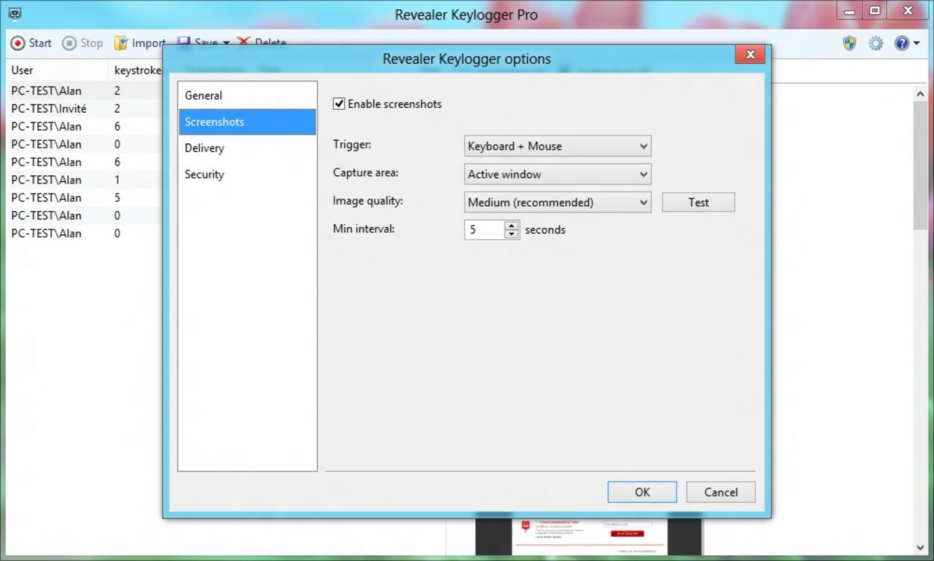 Revealer Keylogger 2.10 for Windows Screenshot 3