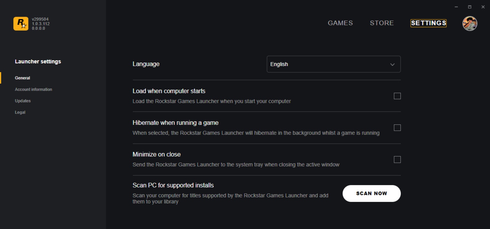 Rockstar Games Launcher 1.0.81.1699 for Windows Screenshot 3
