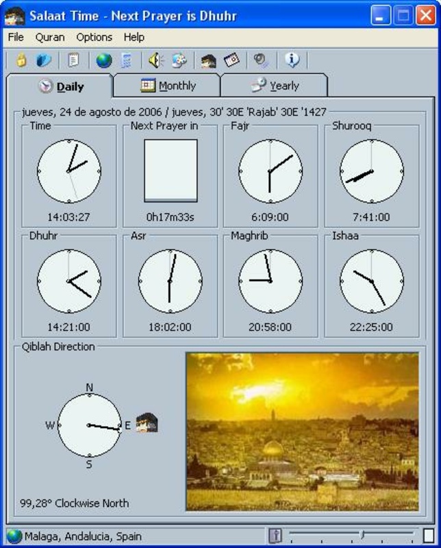 Salaat Time 2.5 for Windows Screenshot 2